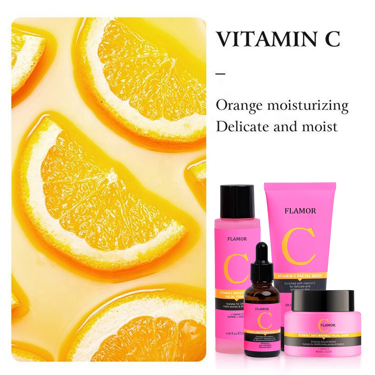 Vitamin C Kit - Toner, Facial Wash, Serum & Cream